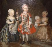 Maria Giovanna Clementi Charles Emmanuel III's children oil painting on canvas
